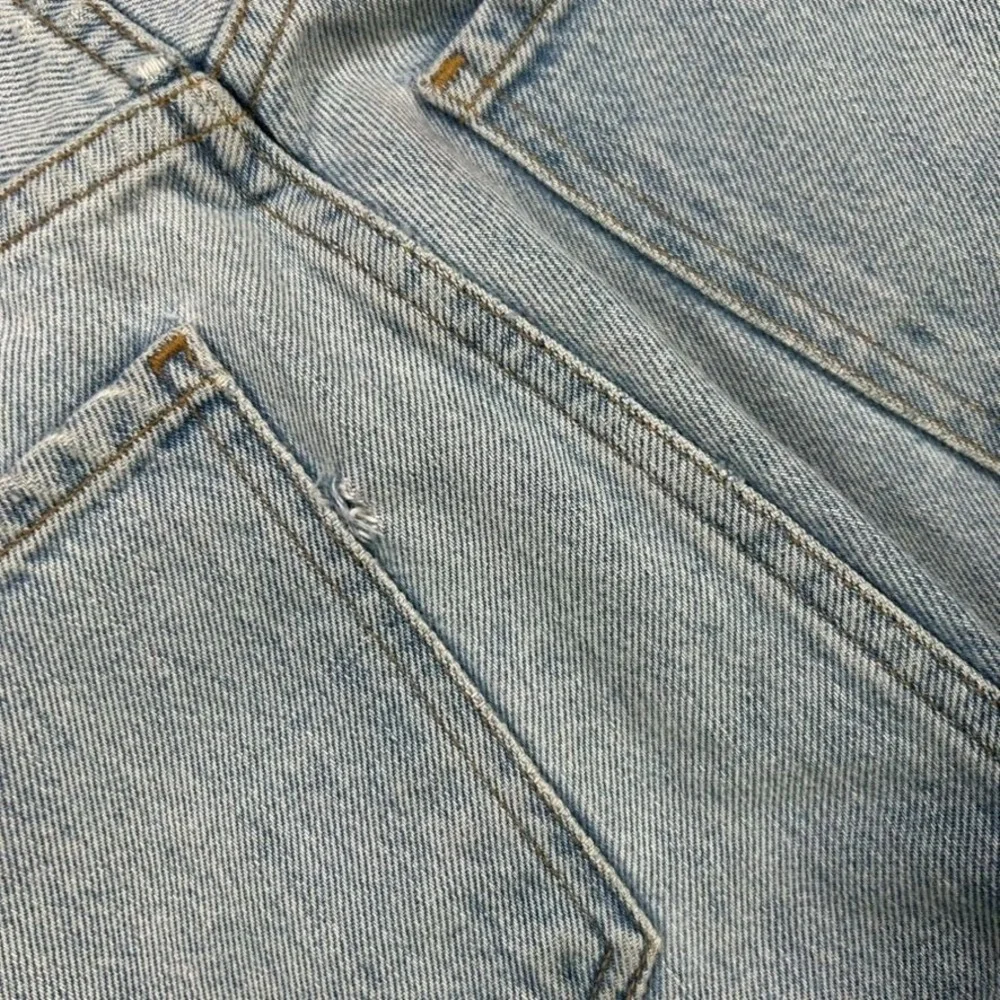 Agolde Womens 25 Riley High Rise Straight Leg Fit Jeans Light Blue Denim Casual - Picture 3 of 13